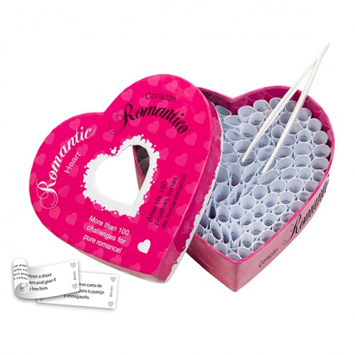Romantic Heart Spel För Par - 100 Romantiska Utmaningar