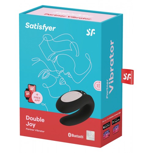 Satisfyer Connect - Double Joy Partner - Svart