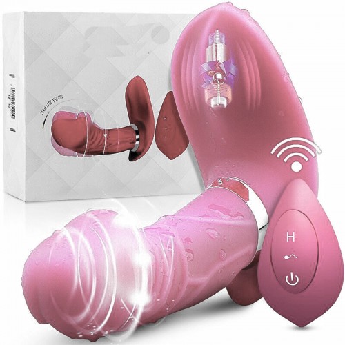 Phantom Silicone Moving Remote Controlled Panty Vibrator - Rosa