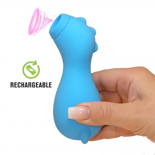 Pleasurizer Happy Blue - Uppladdningsbar Lufttrycksvibrator