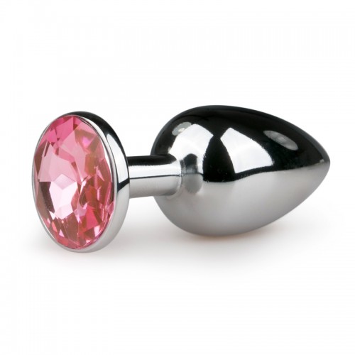 Metal Butt Plug Silver/Pink