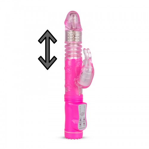 Thrusting Rabbit Vibrator Pink