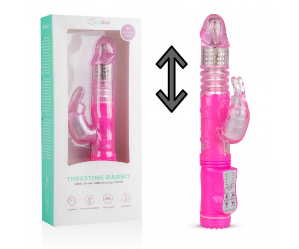 Thrusting Rabbit Vibrator Pink