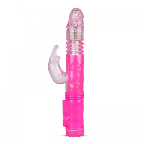 Thrusting Rabbit Vibrator Pink