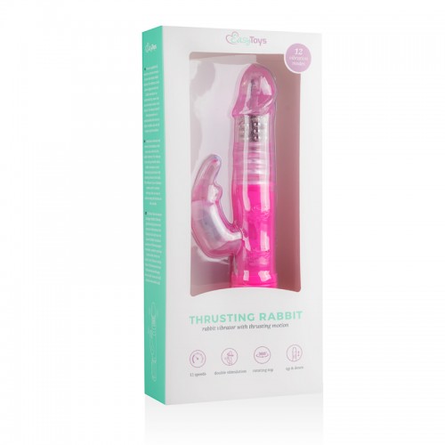 Thrusting Rabbit Vibrator Pink