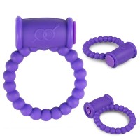 Cockring With Vibrator - Purple