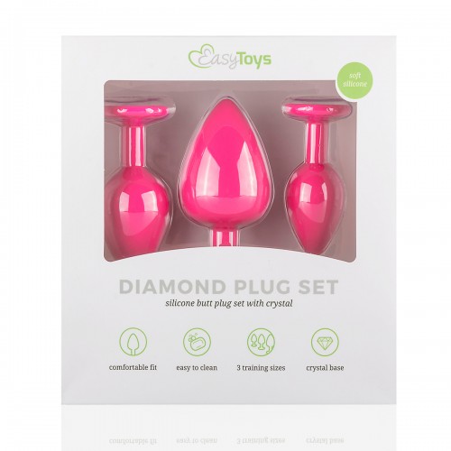 Diamond Plug Set - Rosa