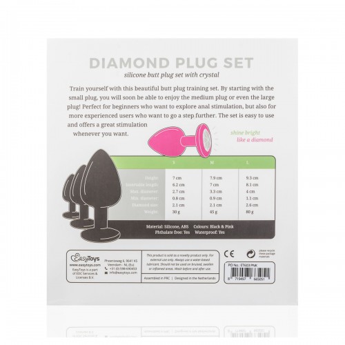 Diamond Plug Set - Rosa