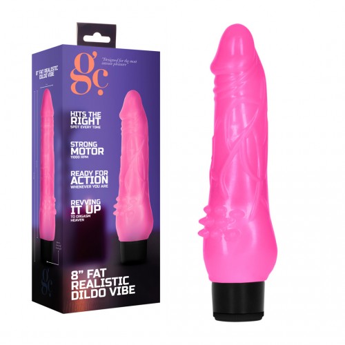 Fat Realistic Dildo Vibe 20cm - Rosa