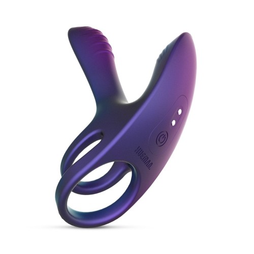 Hueman Infinity Ignite vibrerande penisring och pungring i lila mjukt silikon – 10 vibrationslägen, uppladdningsbar och vattentät
