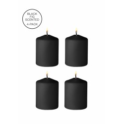 Tease Candles - 4-Pack Blockljus För Stearinlekar - Svart