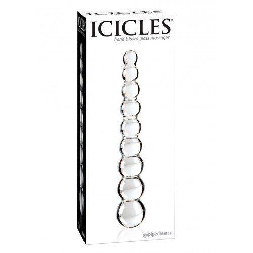 Icicles Nr.2 - Lyxig Handblåst Analband I Glas