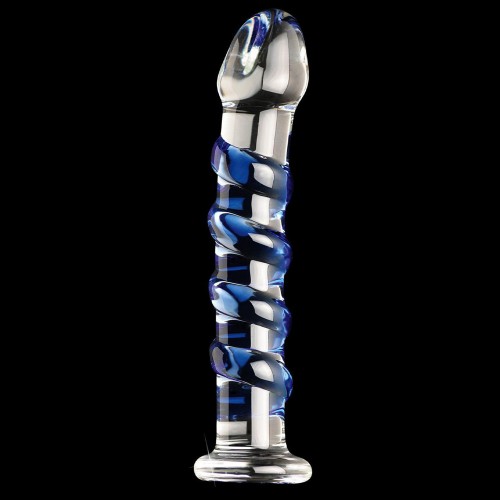 Icicles Nr.5 - Lyxig Handblåst Glasdildo