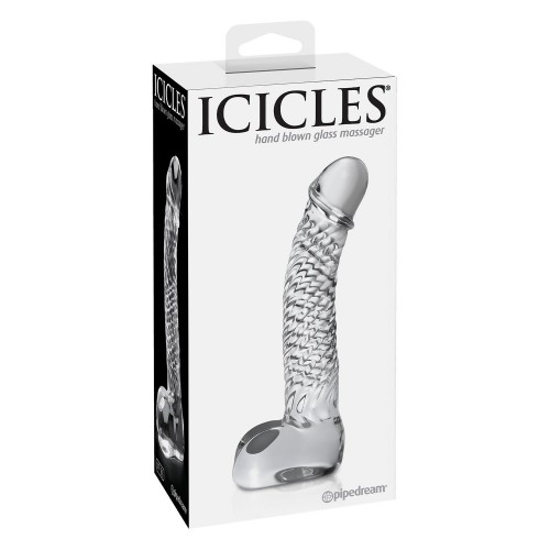 Icicles Nr.61 - Lyxig Handblåst Glasdildo
