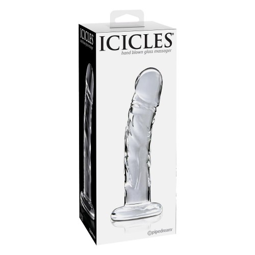 Icicles Nr.62 - Lyxig Handblåst Glasdildo