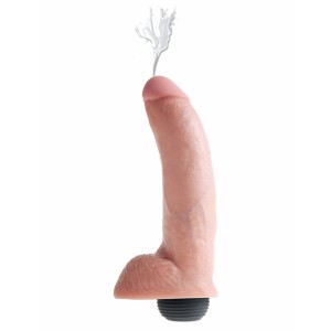 King Cock 9" Squirting With Balls - XL 