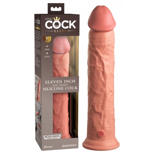 King Cock Elite 11" - Dual Density Silicone Cock - LYXDONG!