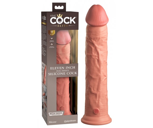 King Cock Elite 11" - Dual Density Silicone Cock - LYXDONG!