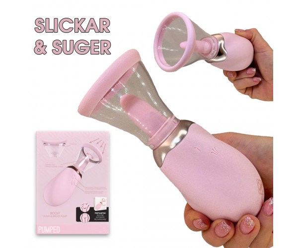 Boost Automatic Licking Pump - Pussy & Boobs Boost Automatic Licking Pump - Pussy & Boobs