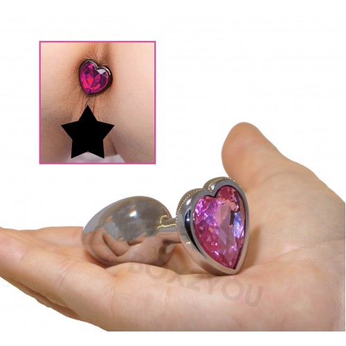 Intimate Anal Metal Jewelry - Rosa Hjärta