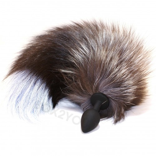 Furry Fox Tail - Seamless Silicone Buttplug Med Fluffig Svans