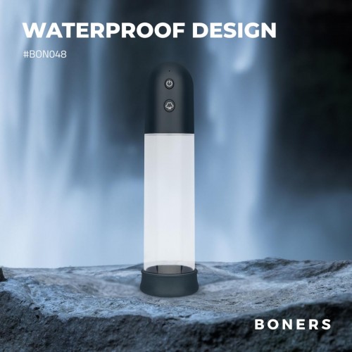 Boners Automatic Penis Pump with Masturbator 2-i-1 automatisk penispump med inbyggd masturbator för starkare erektion och intensiv stimulans