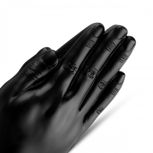 BUTTR Double Trouble Fisting Dildo svart XXL i mjuk PVC med stark sugkopp – stor fistingdildo för erfarna användare