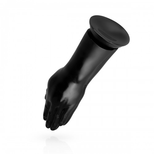 BUTTR Double Trouble Fisting Dildo svart XXL i mjuk PVC med stark sugkopp – stor fistingdildo för erfarna användare