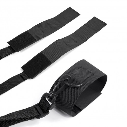Crushious Bondage Universal Set under mattress restraint – bondage-set med justerbara remmar och bojor för handleder och fotleder