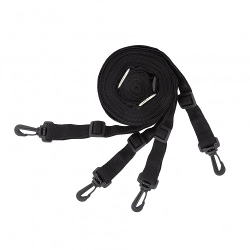 Crushious Bondage Universal Set under mattress restraint – bondage-set med justerbara remmar och bojor för handleder och fotleder