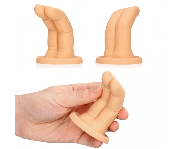 Cum Over fingerformad dildo i flytande silikon – rolig present med humoristisk design