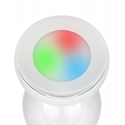 EasyToys analplugg med blinkande LED i storlek medium – blinkande butt plug med ljuseffekter för fest, rave och analträning