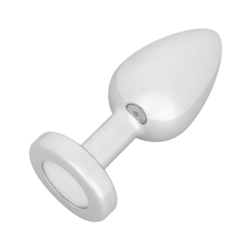 EasyToys analplugg med LED-belysning i storlek small – blinkande butt plug med ljuseffekter för fest, rave och analträning