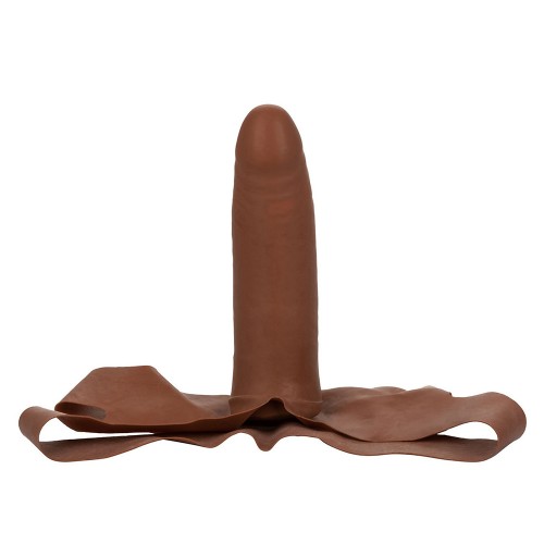 Face Fuck Latex Dong gag med penisformad dong och flexibla latexband för bondage och dominanslekar