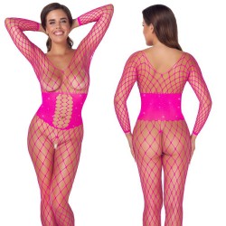 Pink Charm Rhinestone Catsuit