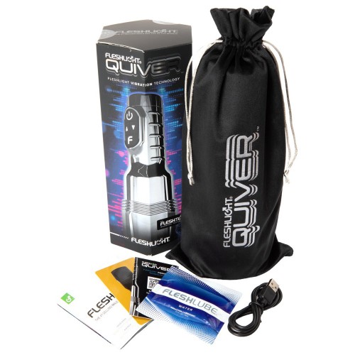 Fleshlight Quiver Vibrating Stroker – onanileksak med dubbla motorer, varmefunktion och 60 vibrationsladen