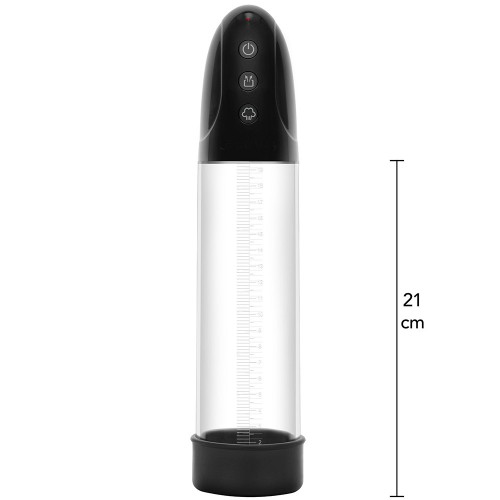 Hidden Desire Fusion X Automatic Penis Pump svart – automatisk penispump i polykarbonat med silikonfoder och måttmarkeringar