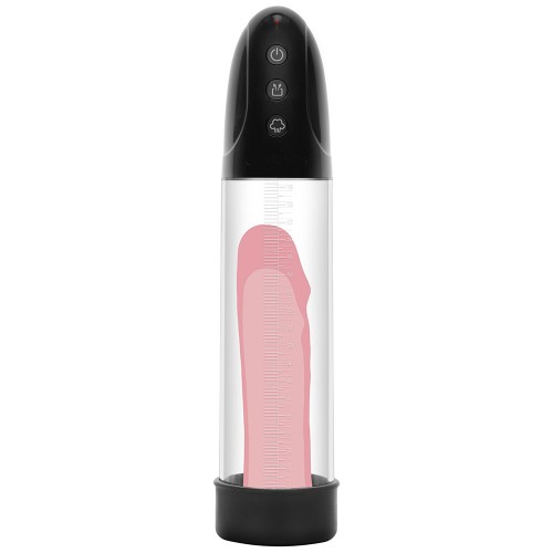 Hidden Desire Fusion X Automatic Penis Pump svart – automatisk penispump i polykarbonat med silikonfoder och måttmarkeringar