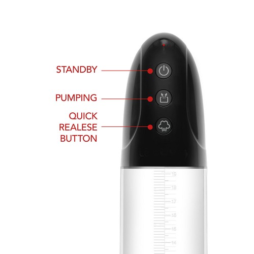 Hidden Desire Fusion X Automatic Penis Pump svart – automatisk penispump i polykarbonat med silikonfoder och måttmarkeringar