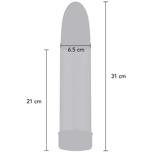 Hidden Desire Fusion X Automatic Penis Pump svart – automatisk penispump i polykarbonat med silikonfoder och måttmarkeringar