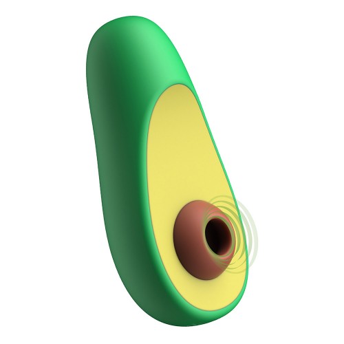 Holy Guacamoly Air Stimulator grön lufttrycksstimulator i rolig avokadoform – beröringsfri klitorisstimulans med Pleasure Air-teknik