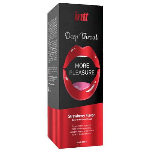 INTT Deep Throat Spray Jordgubb – oralsexspray med bedövande effekt som minskar kväljningskänslan vid oralsex
