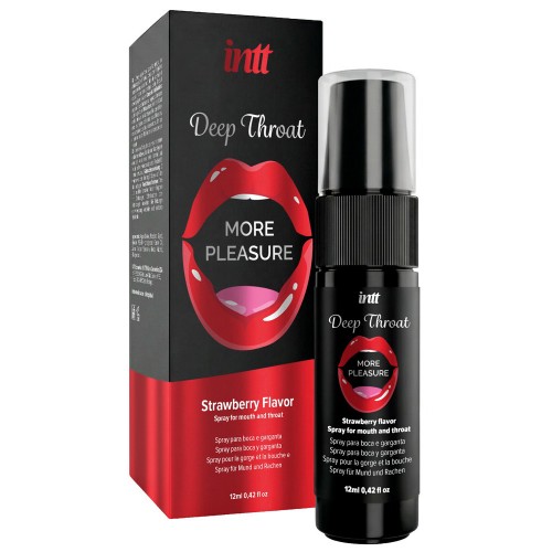 INTT Deep Throat Spray Jordgubb – oralsexspray med bedövande effekt som minskar kväljningskänslan vid oralsex