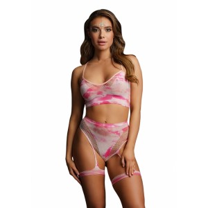 Le Désir Festival Set – Glam-outfit med Ansiktsdekorationer för Rave