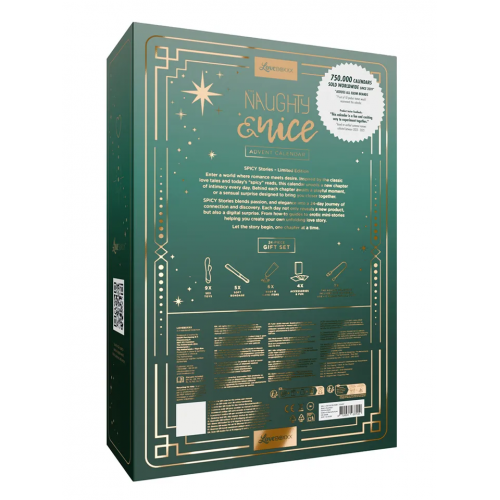 Naughty & Nice erotisk adventskalender 2026 – adventskalender för vuxna med överraskningar för par i sovrummet