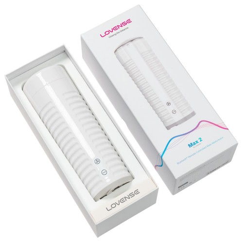 Lovense Max 2 automatisk masturbator med app-kontroll via Lovense Remote – 360 graders sammandragningar och obegränsade vibrationslägen