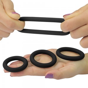 Soft Silicone Snug Ring Set - 3-Pack Penisringar