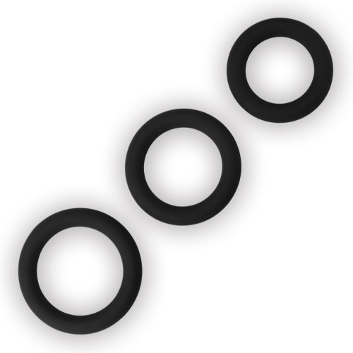 Lovetoy Soft Silicone Snug Ring Set 3-pack mjuka penisringar med snug-passform – täta cockrings för hårdare erektion och längre uthållighet