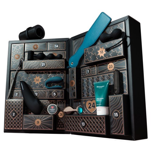 Magic Shiver Luxury erotisk adventskalender 2026 med 24 presentaskar – Womanizer Enhance, We-Vibe Sync Lite, Arcwave Zing, leksaker och soft bondage