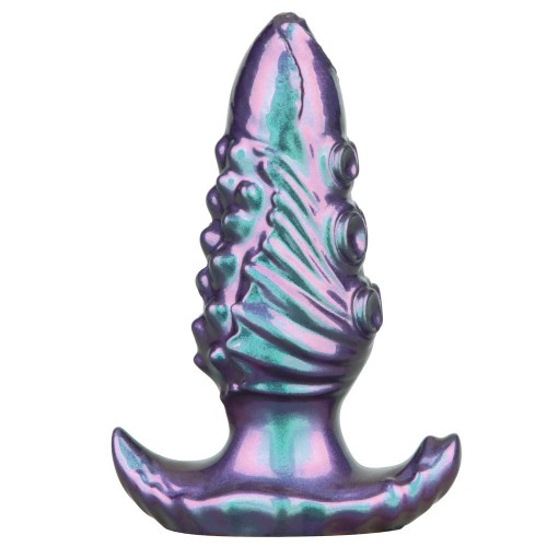 MystiTail anal plug med avtagbar svans 12 cm svart – butt plug med fluffig svart svans för roleplay och BDSM